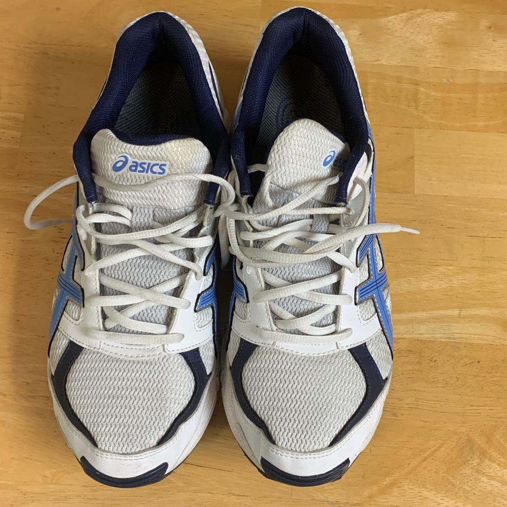 ASICS White and Navy Trainers
